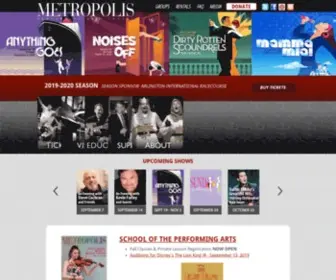 Metropolisarts.com(Metropolis Performing Arts Centre) Screenshot