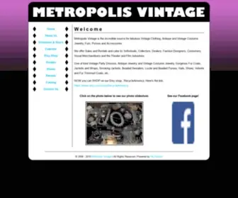 Metropolisvintage.com(Metropolis Vintage) Screenshot