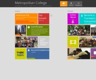 Metropolitancollege.com(Metropolitan College) Screenshot