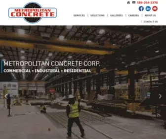 Metropolitanconcrete.com(New Construction) Screenshot