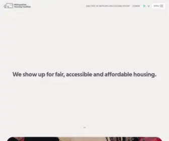 Metropolitanhousing.org(Front Page) Screenshot