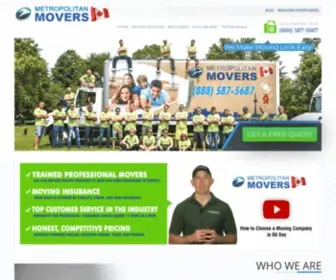 Metropolitanmovers.ca(Metropolitan Movers Canada) Screenshot