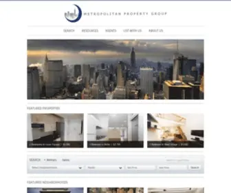 Metropolitanpropertygroup.com(Manhattan Apartment Rentals) Screenshot