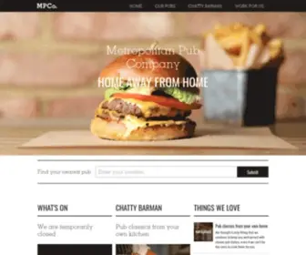 Metropolitanpubcompany.com(Metropolitan Pub Company) Screenshot