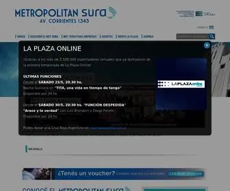 Metropolitansura.com.ar(Teatro Metropolitan Sura. Av. Corrientes 1343. Ciudad de Buenos Aires. Argentina. Teléfono (54 11)) Screenshot