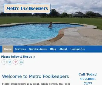 Metropoolkeepers.com(Pool Services) Screenshot