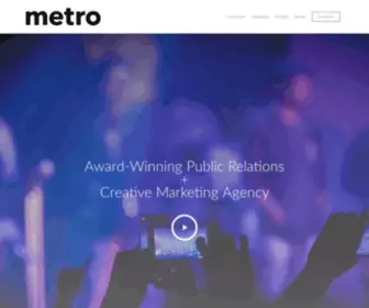 Metropublicrelations.com(Metro Public Relations) Screenshot