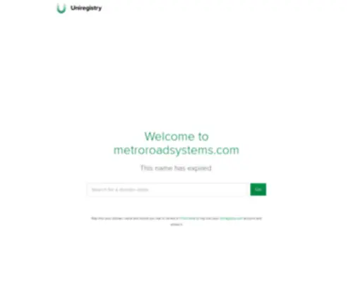 Metroroadsystems.com(Metro Road Systems) Screenshot