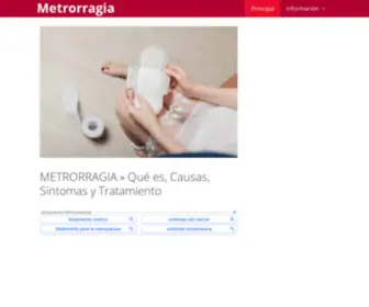 Metrorragia.info(Qué es) Screenshot