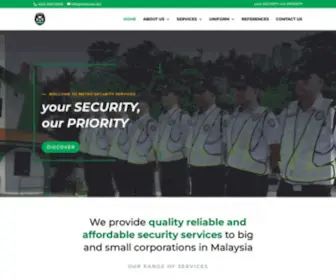 Metrosec.biz(Metro Security Services Sdn Bhd) Screenshot