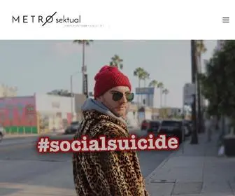 Metrosektual.com(M E T R O sektual) Screenshot