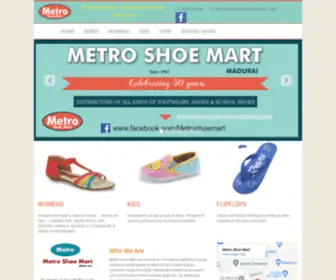 Metroshoemart.com(Metro Shoe Shop in Madurai) Screenshot