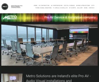 Metrosolutions.ie(Metro Solutions Audio Visual Service & Installation Contracting Company Cork) Screenshot