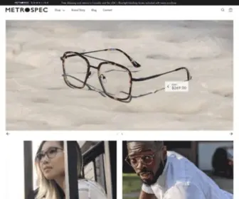 Metrospec-Eyewear.com(Metrospec®) Screenshot