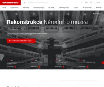 Metrostav.cz(Přední česká stavební společnost) Screenshot