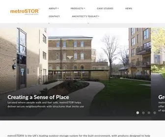 Metrostor.net(Outdoor Storage Solutions for the Built Environment) Screenshot