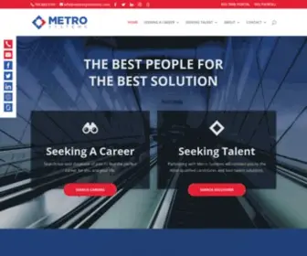 Metrosystemsinc.com(Metro Systems) Screenshot
