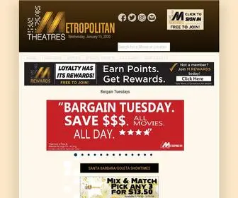 Metrotheatres.com(Metropolitan Theatres) Screenshot