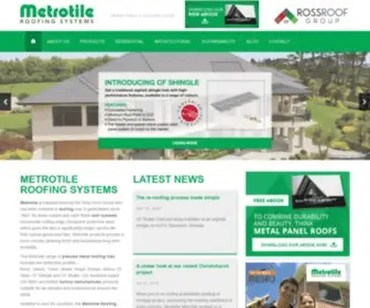 Metrotile.com(World class roofing systems perfect for new builds or re) Screenshot