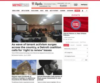 Metrotimes.com(Detroit Metro Times) Screenshot