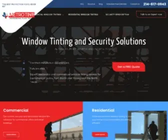 Metrotinttx.com(Residential Window Tinting Dallas) Screenshot