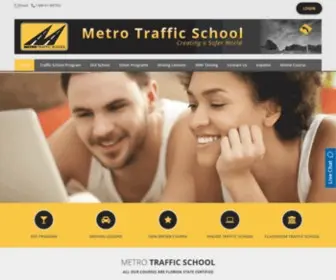 Metrotrafficschool.com(Florida Traffic School) Screenshot