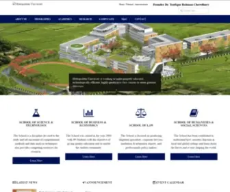 Metrouni.edu.bd(Metropolitan University) Screenshot