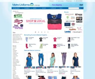 Metrouniforms.com(Metro Uniforms) Screenshot