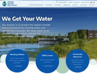 Metrowaterrecovery.com(We get your water) Screenshot