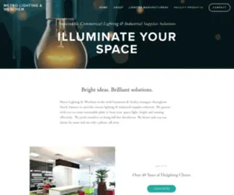 Metroweschem.com(Metro Lighting & Weschem) Screenshot