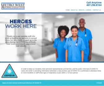 Metrowestrehab.com(Metro West Nursing and Rehab Center) Screenshot