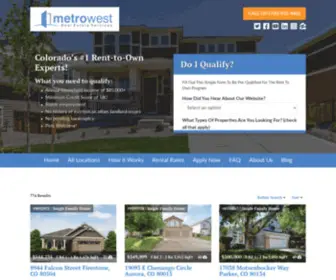 Metrowestrto.com(Denver Rent to Own Homes) Screenshot