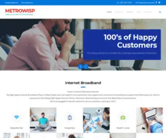 Metrowisp.net(An affordable High Speed Internet and Phone Service provider in the Miami) Screenshot