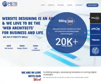 Metrtechnology.com(Website Development Company in India) Screenshot