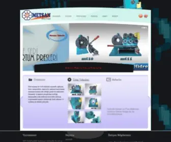 Metsanteknik.com(Hidrolik hortum makinası) Screenshot