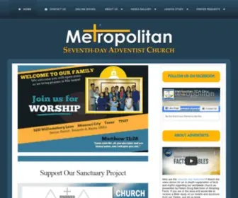 Metsda.org(SDA Church in Houston) Screenshot