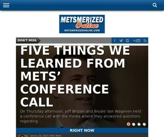 Metsmerizedonline.com(Metsmerized Online) Screenshot
