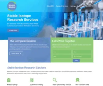 Metsol.com(Stable Isotope Analysis Services) Screenshot