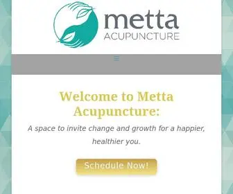 Metta-Acupuncture.com(Practitioner Treatments Outreach Blog FAQs Contact Welcome to Metta Acupuncture) Screenshot