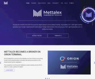 Mettalex.com(The world's first p2p order book and agent) Screenshot