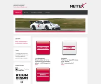 Mettex.ch(ERP Geschäftsprozesse BPM) Screenshot