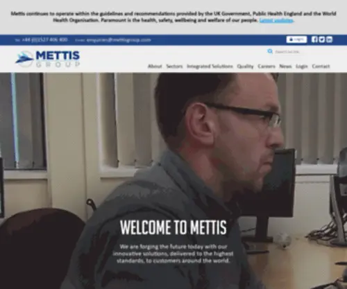 Mettis-Aerospace.com(Mettis Group) Screenshot