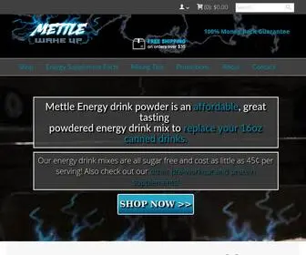 Mettleenergy.com(Energy Drink Powder) Screenshot