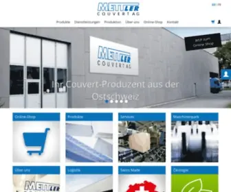 Mettler-Couvert.ch(Mettler Couvert AG) Screenshot
