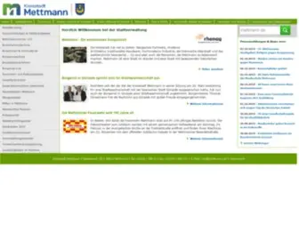 Mettmann.de(Homepage der Stadtverwaltung Mettmann) Screenshot