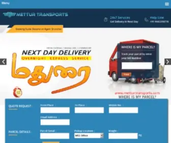 Metturtransports.com(Mss bus / mettur transports speed parcel) Screenshot
