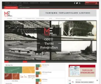 Metuevents.com(METU Events) Screenshot