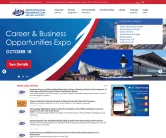Metwashairports.com(Metropolitan Washington Airports Authority) Screenshot