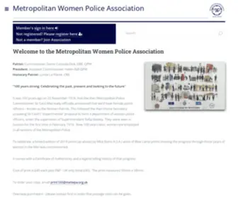 Metwpa.org.uk(Metropolitan Women Police Association) Screenshot