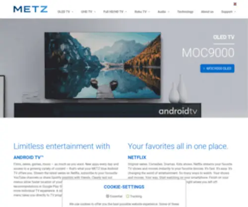 Metzblue.de(METZ blue Deutschland) Screenshot